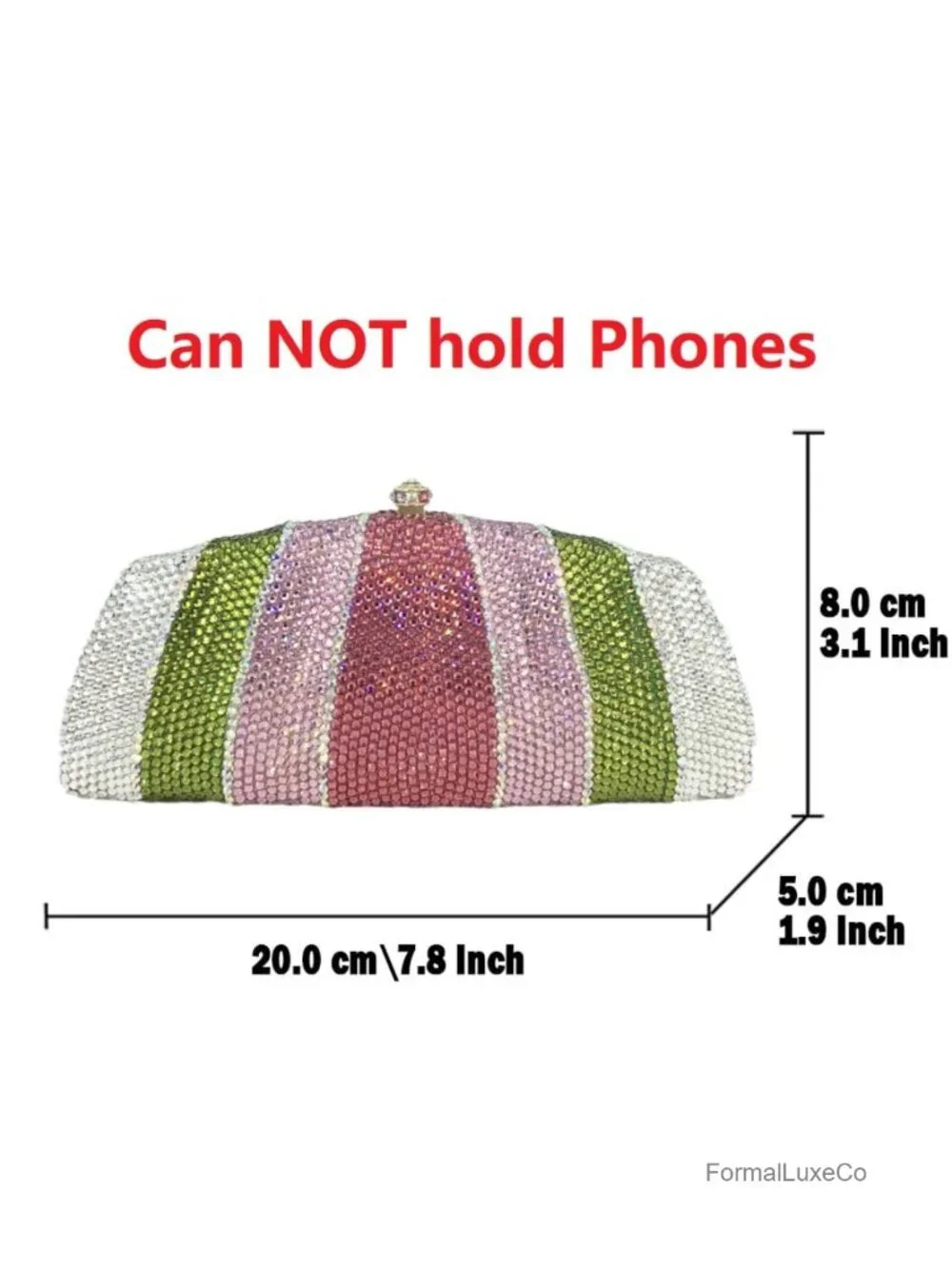 Crystal Clutch Evening Bag Rhinestone Clutch Purse Formal Wedding Bridal
